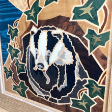Load image into Gallery viewer, Badger Marquetry Wall Hanging