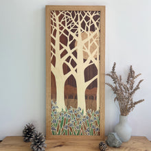 Load image into Gallery viewer, Bluebell Woods Original Marquetry Wall Hanging