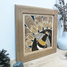 Load image into Gallery viewer, Bumble Bee Marquetry Wall Hanging