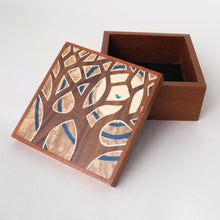 Load image into Gallery viewer, Golden Hour Wooden Trinket Box