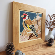 Load image into Gallery viewer, Goldfinch Marquetry Wall Hanging