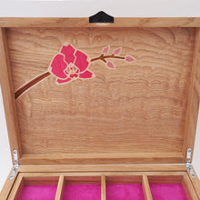 Load image into Gallery viewer, Pink Orchids Large Jewellery Box