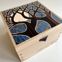 Load image into Gallery viewer, Moonlit Trees Small Wooden Ash Jewellery Box
