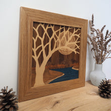 Load image into Gallery viewer, 'Mountain Silence' Original Marquetry Wall Hanging