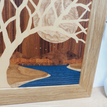 Load image into Gallery viewer, 'Mountain Silence' Original Marquetry Wall Hanging