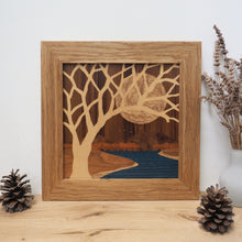 Load image into Gallery viewer, 'Mountain Silence' Original Marquetry Wall Hanging