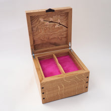 Load image into Gallery viewer, Pink Orchids Small Wooden Jewellery Box