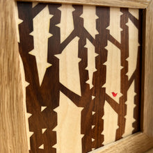 Load image into Gallery viewer, Miniature Silver Birch Trees (Light) Marquetry Wall Art