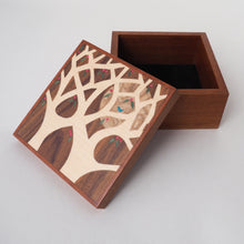 Load image into Gallery viewer, Spring Blossoms Wooden Trinket Box