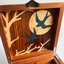 Load image into Gallery viewer, Swallows Wooden Jewellery Box