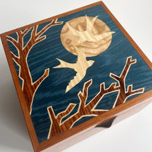 Load image into Gallery viewer, Swallows Wooden Jewellery Box