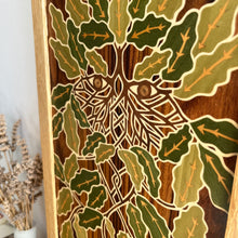 Load image into Gallery viewer, The Green Man Original Marquetry Wall Hanging