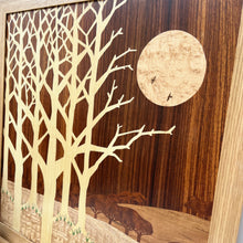 Load image into Gallery viewer, 'Whispering Woods' Large Marquetry Wall Art