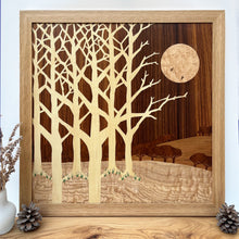 Load image into Gallery viewer, 'Whispering Woods' Large Marquetry Wall Art