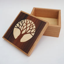 Load image into Gallery viewer, Little Bird in Tree Wooden Trinket Box