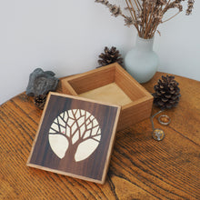 Load image into Gallery viewer, Little Bird in Tree Wooden Trinket Box
