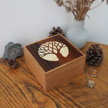 Load image into Gallery viewer, Little Bird in Tree Wooden Trinket Box