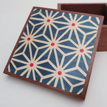 Load image into Gallery viewer, Asanoha Pattern Sapele Trinket Box

