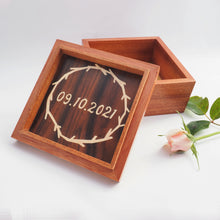 Load image into Gallery viewer, Autumn Wedding Wreath Trinket Box