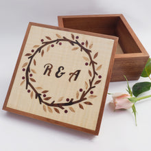 Load image into Gallery viewer, Autumn Wedding Wreath Trinket Box
