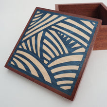 Load image into Gallery viewer, Japanese inspired Pattern Sapele Trinket Box