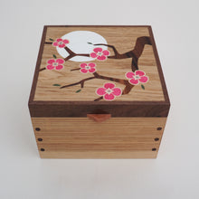 Load image into Gallery viewer, Bright Pink Cherry Blossom Small Wooden Jewellery Box