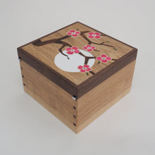 Load image into Gallery viewer, Bright Pink Cherry Blossom Small Wooden Jewellery Box