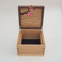 Load image into Gallery viewer, Bright Pink Cherry Blossom Small Wooden Jewellery Box
