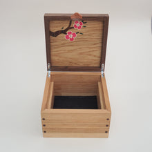 Load image into Gallery viewer, Bright Pink Cherry Blossom Small Wooden Jewellery Box