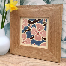 Load image into Gallery viewer, cherry blossom marquetry wall hanging
