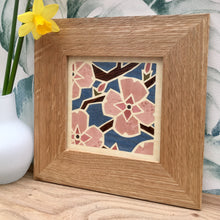 Load image into Gallery viewer, cherry blossom marquetry wall hanging