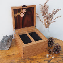 Load image into Gallery viewer, Cherry Blossom Small Wooden Jewellery Box