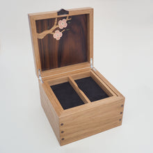 Load image into Gallery viewer, Cherry Blossom Small Wooden Jewellery Box