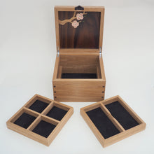 Load image into Gallery viewer, Cherry Blossom Small Wooden Jewellery Box