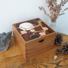 Load image into Gallery viewer, Cherry Blossom Small Wooden Jewellery Box