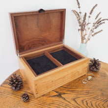 Load image into Gallery viewer, chrysanthemum marquetry large wooden jewellery box