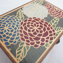 Load image into Gallery viewer, chrysanthemum marquetry large wooden jewellery box
