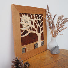 Load image into Gallery viewer, 'First Snowfall' Original Marquetry Wall Hanging