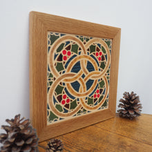 Load image into Gallery viewer, Five Gold Rings Marquetry Wall Hanging
