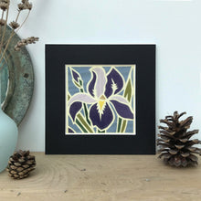 Load image into Gallery viewer, Iris Flower Framed Giclee Print
