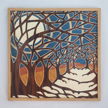 Load image into Gallery viewer, 'Midnight Journey' Large Marquetry Wall Art