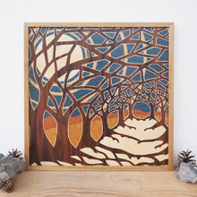 Load image into Gallery viewer, 'Midnight Journey' Large Marquetry Wall Art
