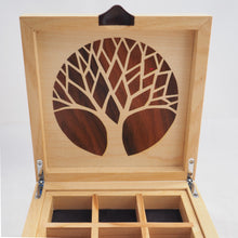 Load image into Gallery viewer, Little Bird in Tree Small Wooden Jewellery Box