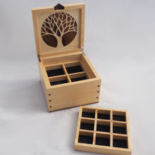 Load image into Gallery viewer, Little Bird in Tree Small Wooden Jewellery Box