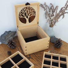 Load image into Gallery viewer, Little Bird in Tree Small Wooden Jewellery Box