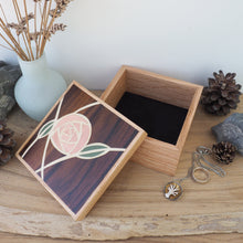 Load image into Gallery viewer, Mackintosh Rose Marquetry Trinket Box (Dark)