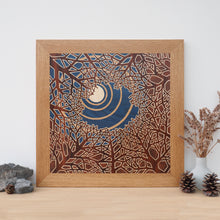 Load image into Gallery viewer, &#39;Moonlit Canopy&#39; Original Marquetry Wall Hanging
