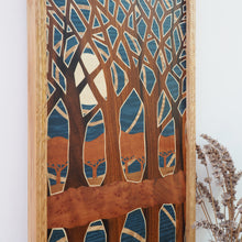 Load image into Gallery viewer, Moonlit Reflection Original Marquetry Wall Hanging