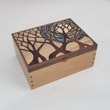 Load image into Gallery viewer, Moonlit Trees Large Wooden Jewellery Box