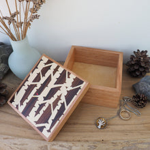 Load image into Gallery viewer, Large Silver Birch Trinket Box (Dark)